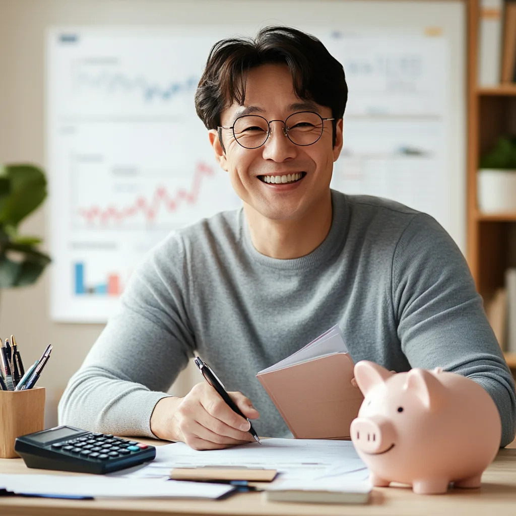 40대 재테크 전략을 수립하년 남성