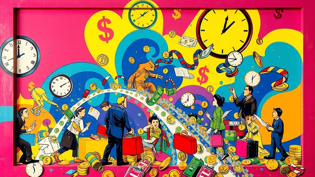 세무 및 금융 주의사항 (popart 스타일)