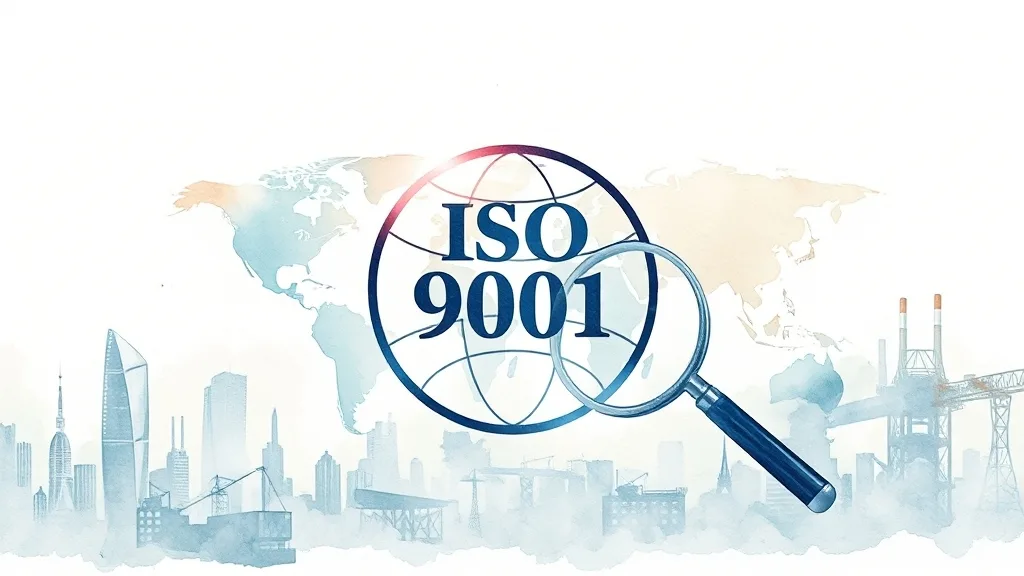 ISO 9001 인증이란? (watercolor 스타일)