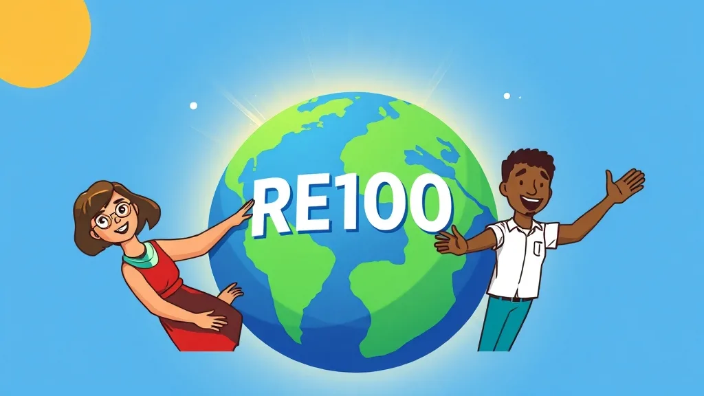 RE100: 기업 생존을 위한 필수 선택, 참여 방법과 혜택은? 3 RE100 참여, 왜 중요할까요? (cartoon 스타일)