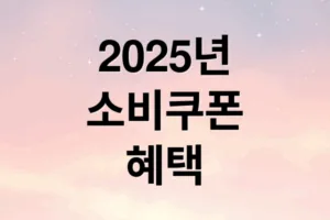 2025 소비쿠폰: 지원 대상, 신청 방법, 사용처 완벽 가이드