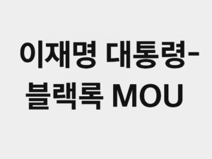 블랙록, 한국 AI 투자: 수십 조원 규모 MOU 체결