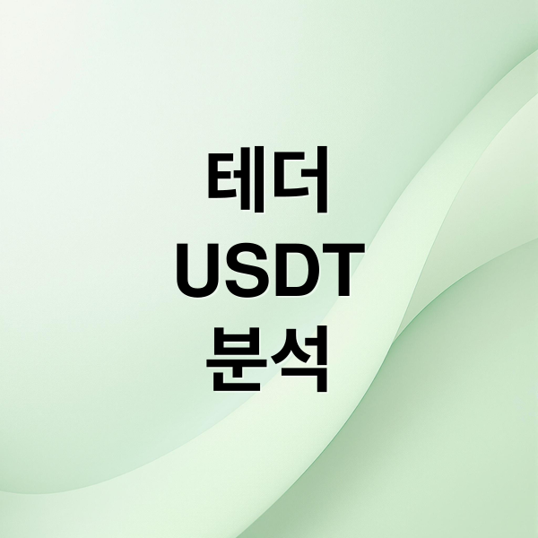 테더(USDT) 완벽 분석: 개념부터 투자 전략, 위험 요소까지