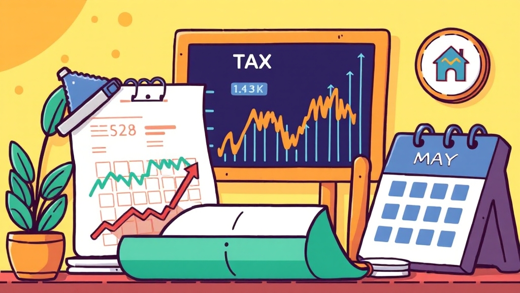 미국 주식 세금 완벽 가이드: 양도소득세 계산부터 절세 전략까지 5 양도세 신고 & 납부 방법 (cartoon 스타일)