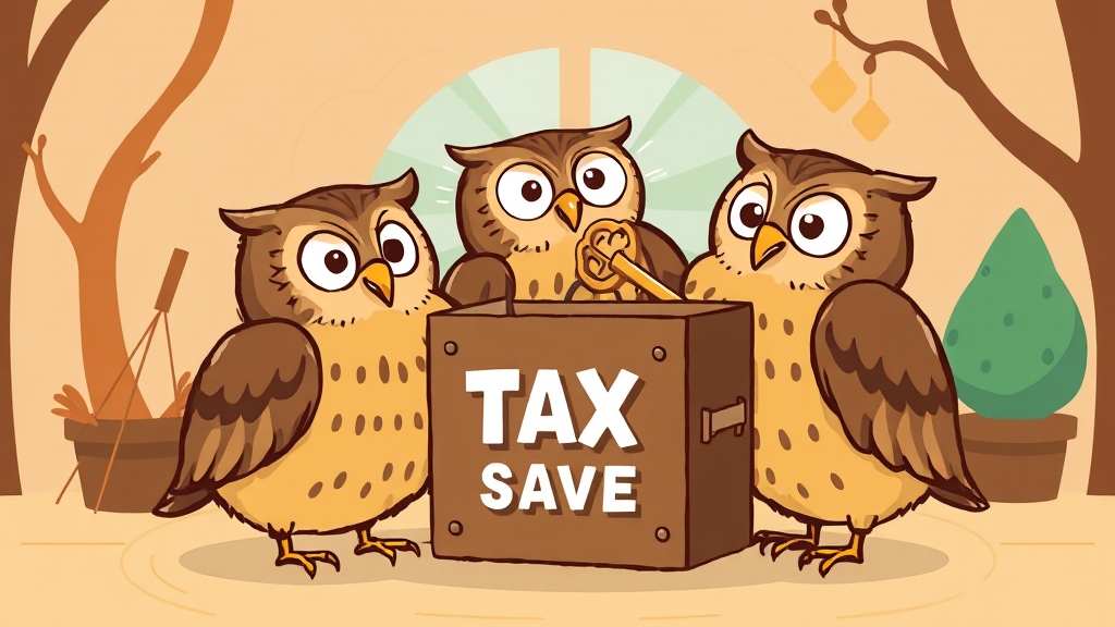 재산세 vs 종부세 완벽 비교: 계산법, 절세 전략까지 핵심 정리 8 부동산 보유세 절세 전략 (cartoon 스타일)