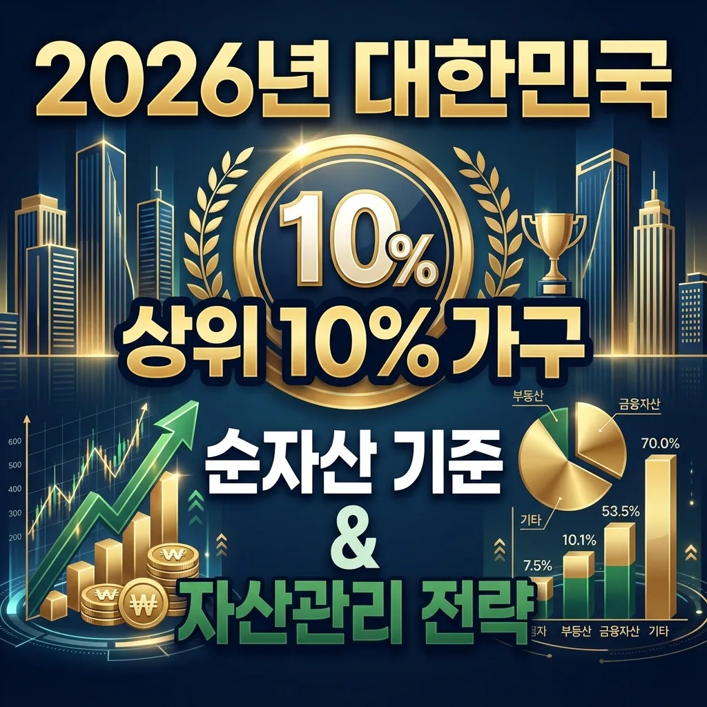 2026년 대한민국 상위 10% 가구 자산 기준 및 관리 전략 썸네일