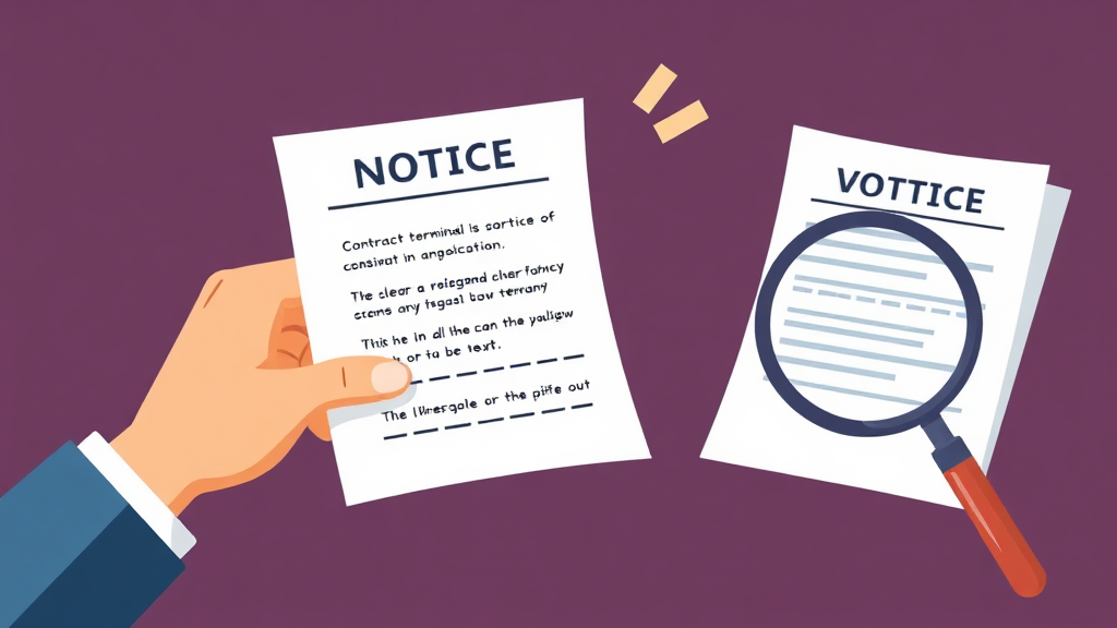 임대차 계약 해지 통보 방법 총정리: 시기, 효력, 내용증명 및 분쟁 예방 팁 32 계약 해지 통보, 집주인과 세입자별 필수 절차 (illustration 스타일)