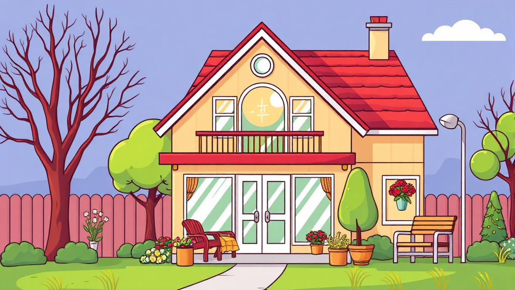 주택연금 활용 전략 및 주의사항 (cartoon 스타일)