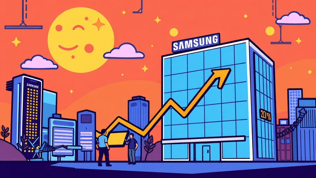 증권가 분석: 삼성전자 투자 매력과 주가 전망 (cartoon 스타일)