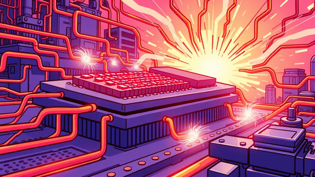 HBM4E, AI 성능을 혁신하는 기술적 진보 (cartoon 스타일)