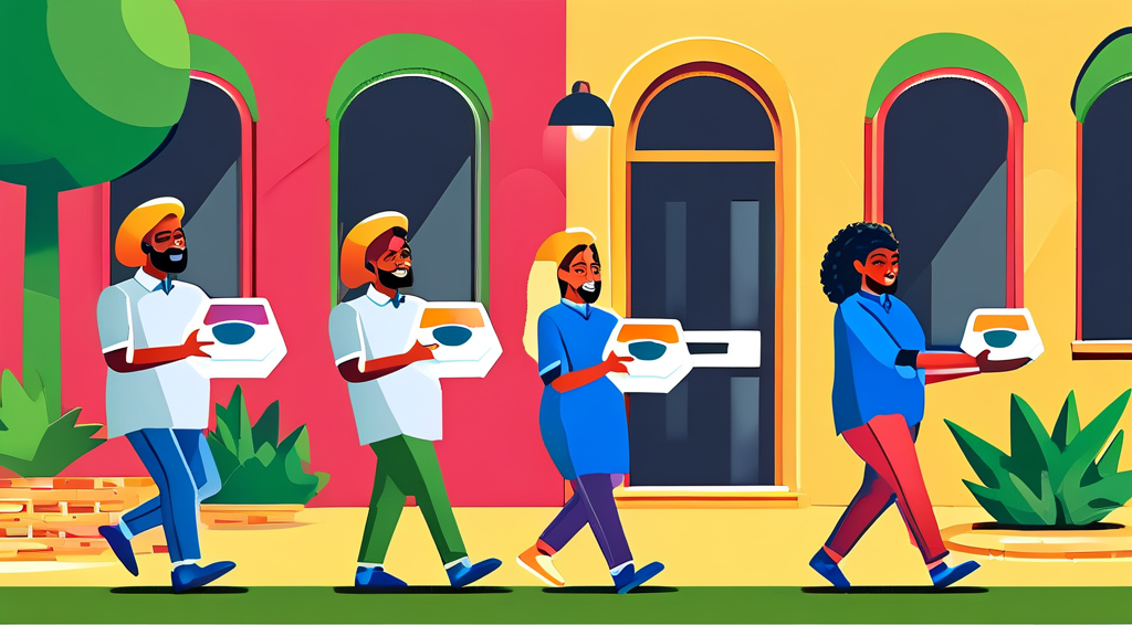 공모주 청약 절차와 배정 방식의 원리 (cartoon 스타일)