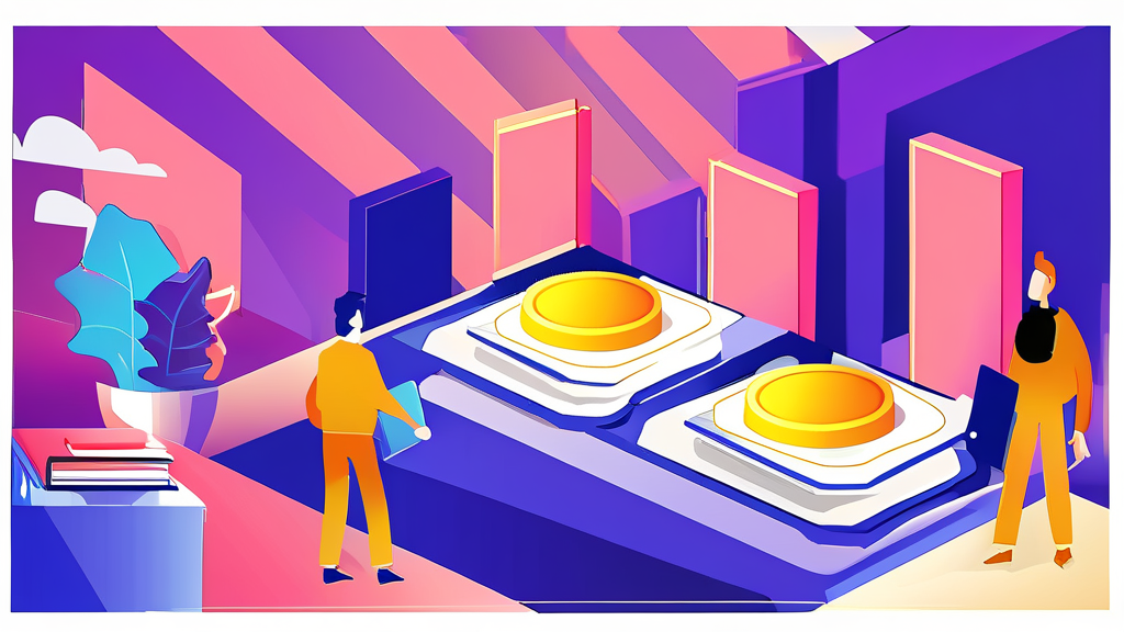 공모주 증거금 제도와 배정 방식의 관계 (cartoon 스타일)