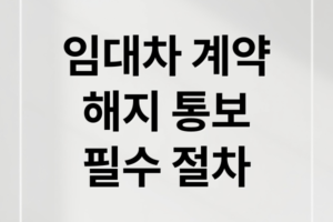 임대차 계약 해지 통보 방법 총정리: 시기, 효력, 내용증명 및 분쟁 예방 팁