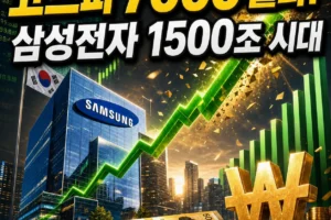 코스피 7000 돌파! 삼성전자 1500조 시대 주가 전망과 소비 디커플링의 진실 (2026)