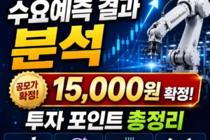 마키나락스 공모주 수요예측 결과 분석: 15,000원 확정 및 투자 포인트 총정리