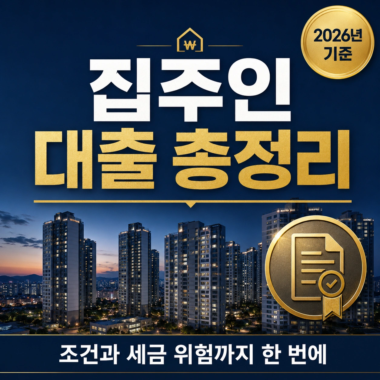 집주인 대출 총정리