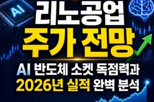 리노공업 주가 전망, AI 반도체 소켓 독점력과 2026년 실적 완벽 분석