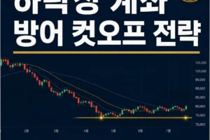 하락장 계좌 방어 컷오프 전략, 손절선과 현금 비중으로 낙폭 관리하는 법