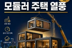 삼성 LG 모듈러 주택 열풍, 2030년 4조 시장과 평당 가격 총정리