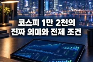 골드만삭스 코스피 1만 2,000 목표 재확인, 투자 전에 따져볼 전제와 리스크
